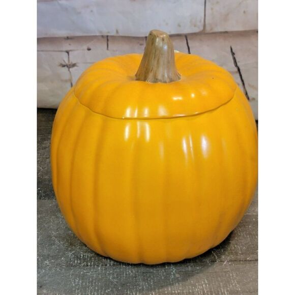 Ceramic tealight Jack O'Lantern mouse mice Halloween home decor figure - Picture 5 of 7